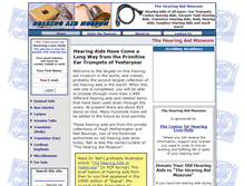 Tablet Screenshot of hearingaidmuseum.com
